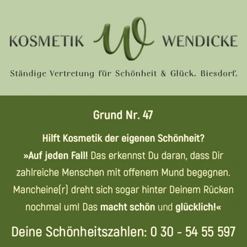 Ständige Vertretung für Schönheit & Glück. Berlin-Biesdorf.