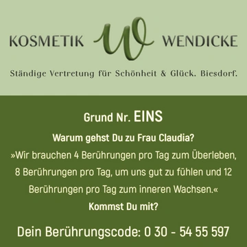 Ständige Vertretung für Schönheit & Glück. Berlin-Biesdorf.